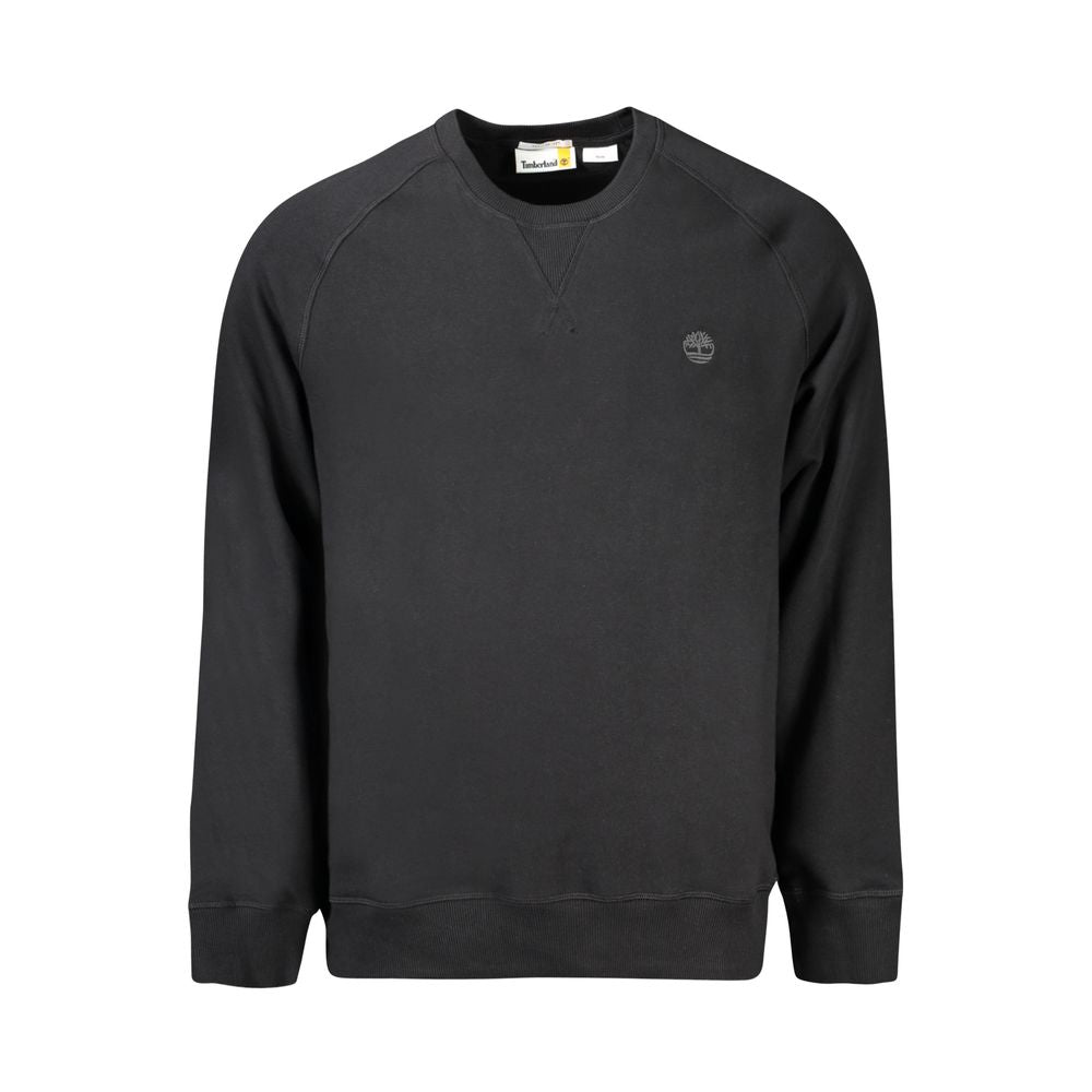 Schwarzer Herrenpullover aus Baumwolle