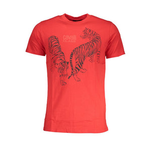 Rotes Baumwoll-T-Shirt