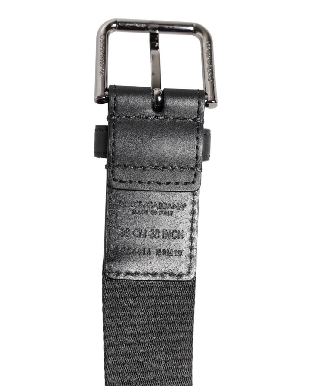 Dolce & Gabbana Green Black Polyester DG Logo Buckle Belt