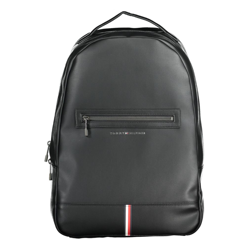 Schwarzer Polyethylen-Rucksack für Herren