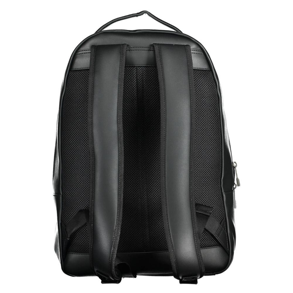 Schwarzer Polyethylen-Rucksack für Herren