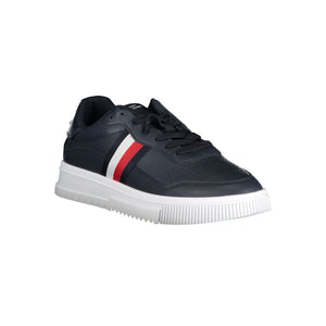 Blaue Leder Herren Sneaker