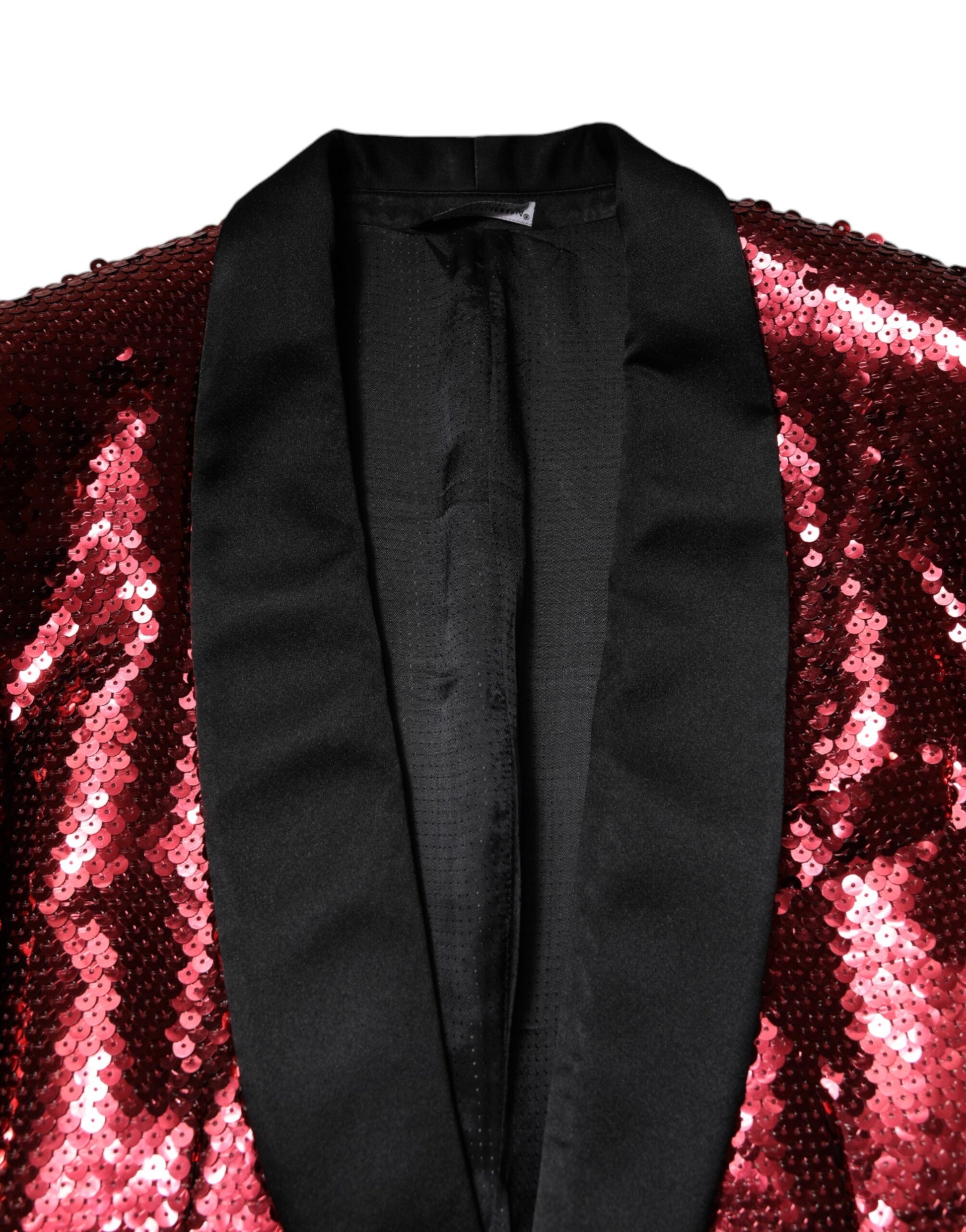 Rote SICILIA Blazerjacke mit Paillettenverzierung