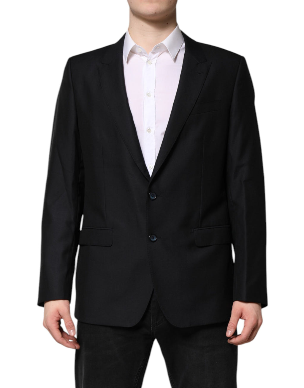 Dunkelblaue MARTINI Wollblazer-Manteljacke