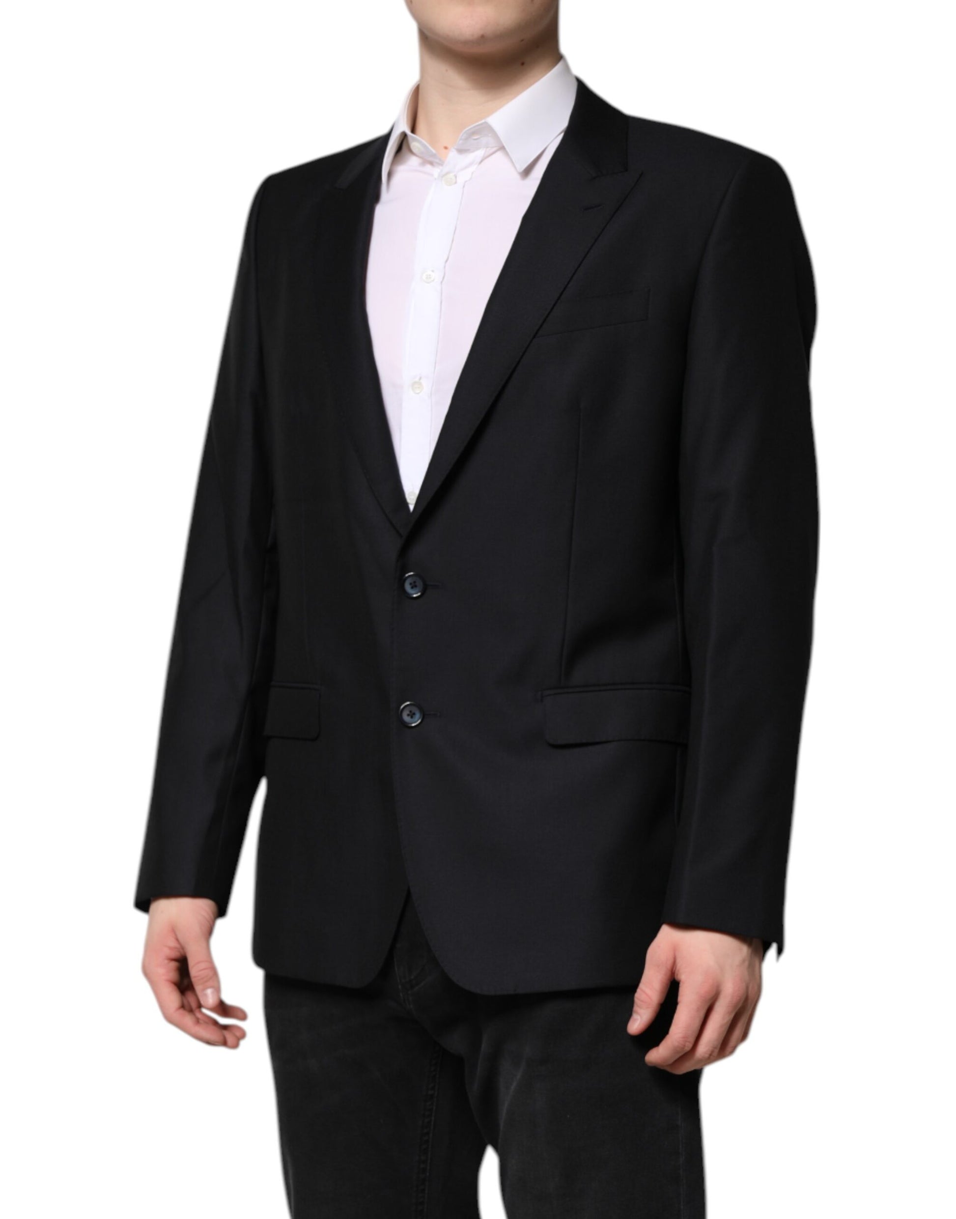 Dunkelblaue MARTINI Wollblazer-Manteljacke