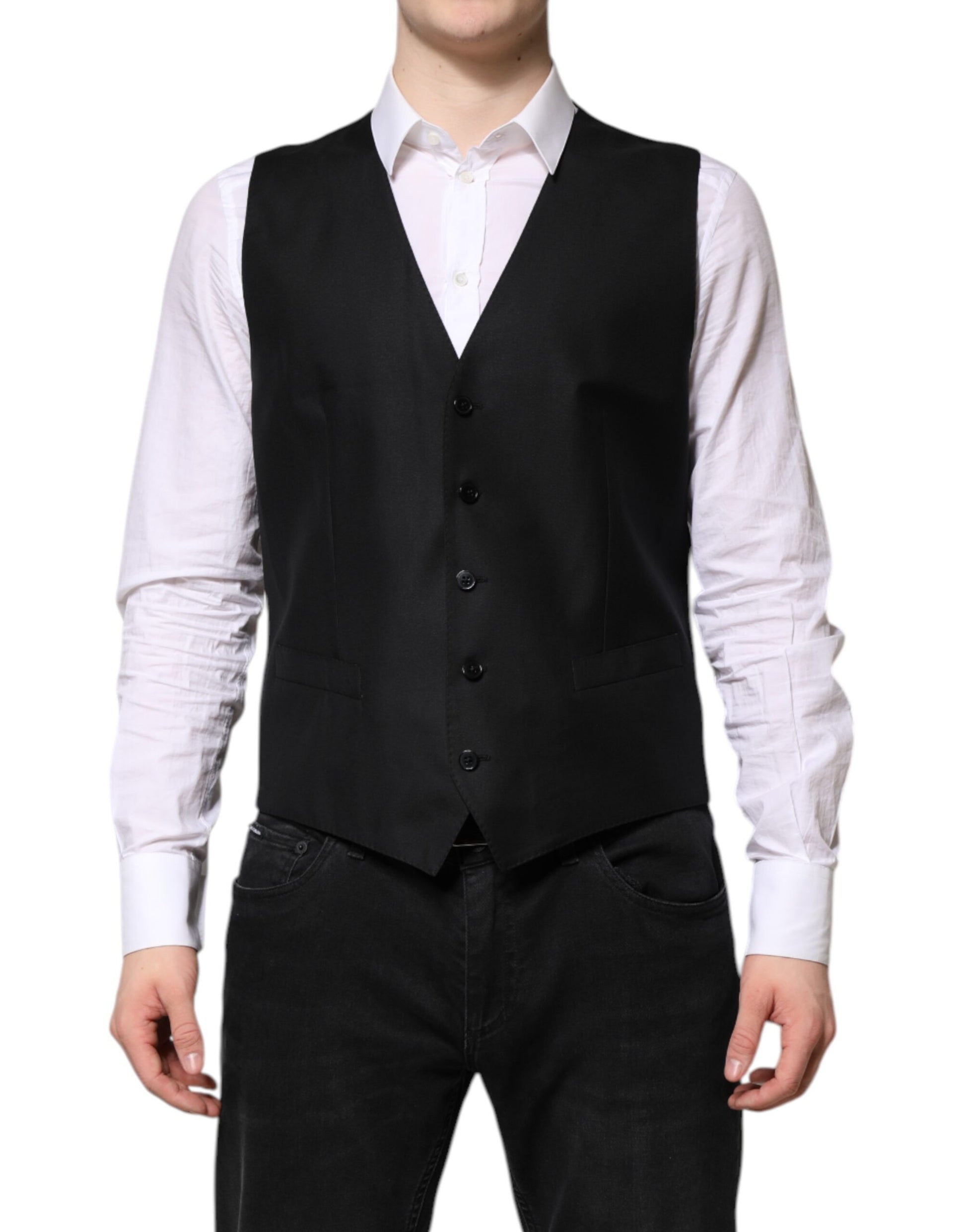 Dolce & Gabbana Black Single Breasted Suit 2 Piece Jacket