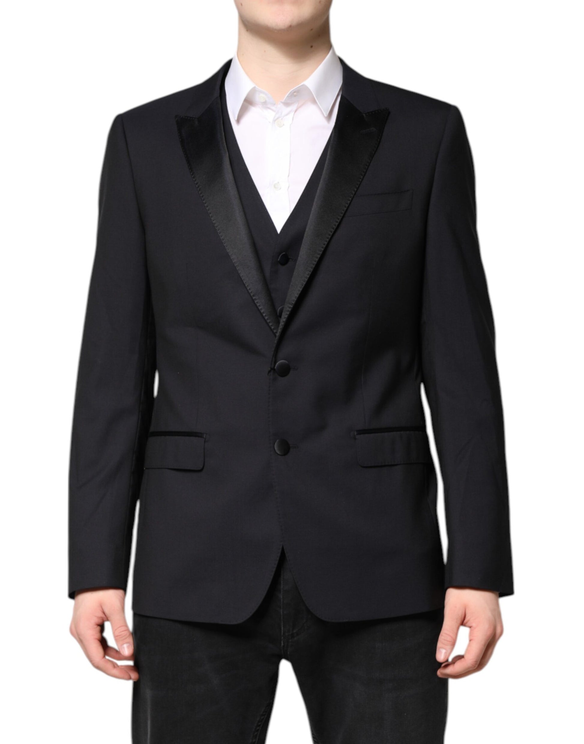 Dunkelblauer MARTINI Wollanzug, 2-teilige Jacke