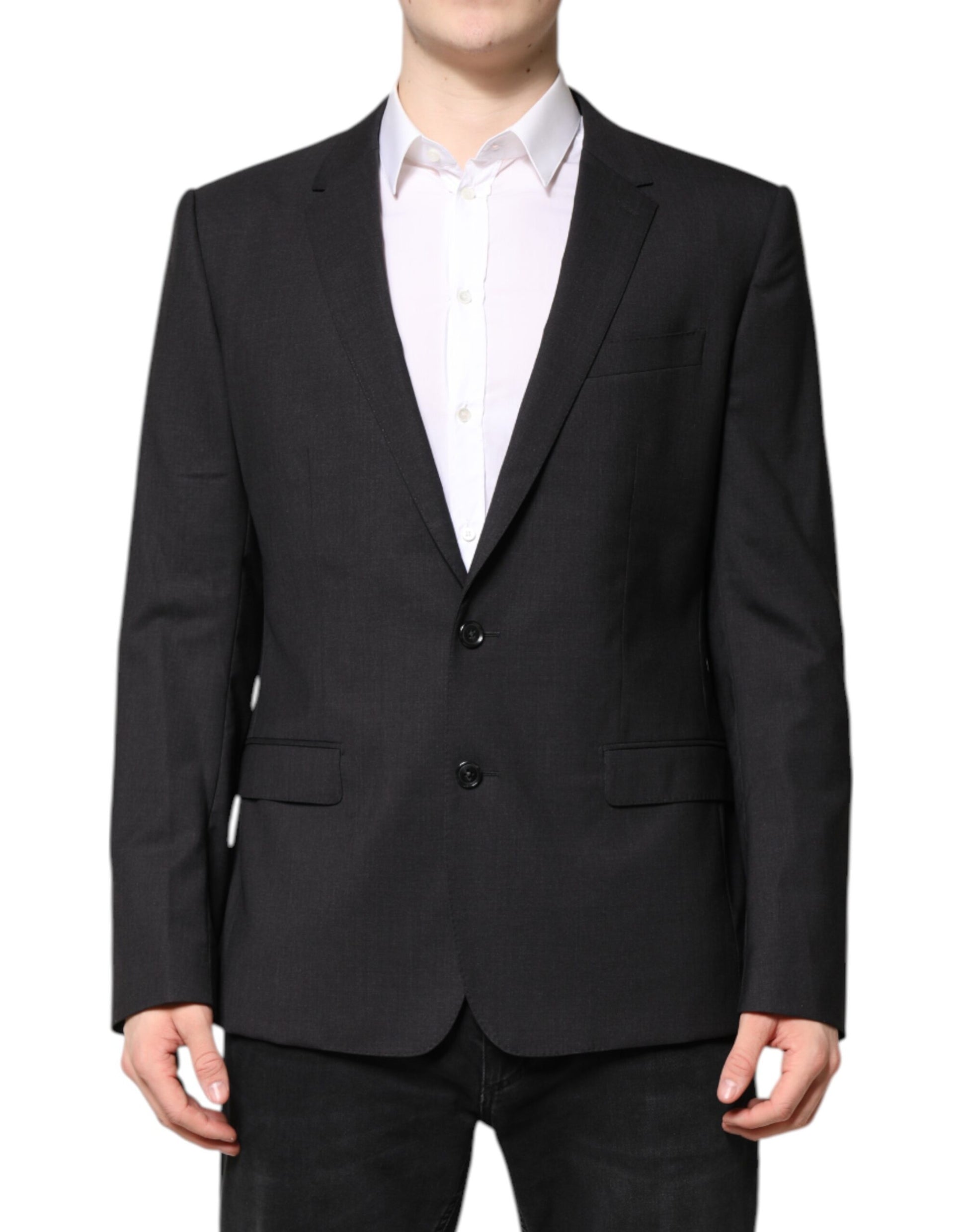 Dunkelgraue MARTINI Einreihige Jacke