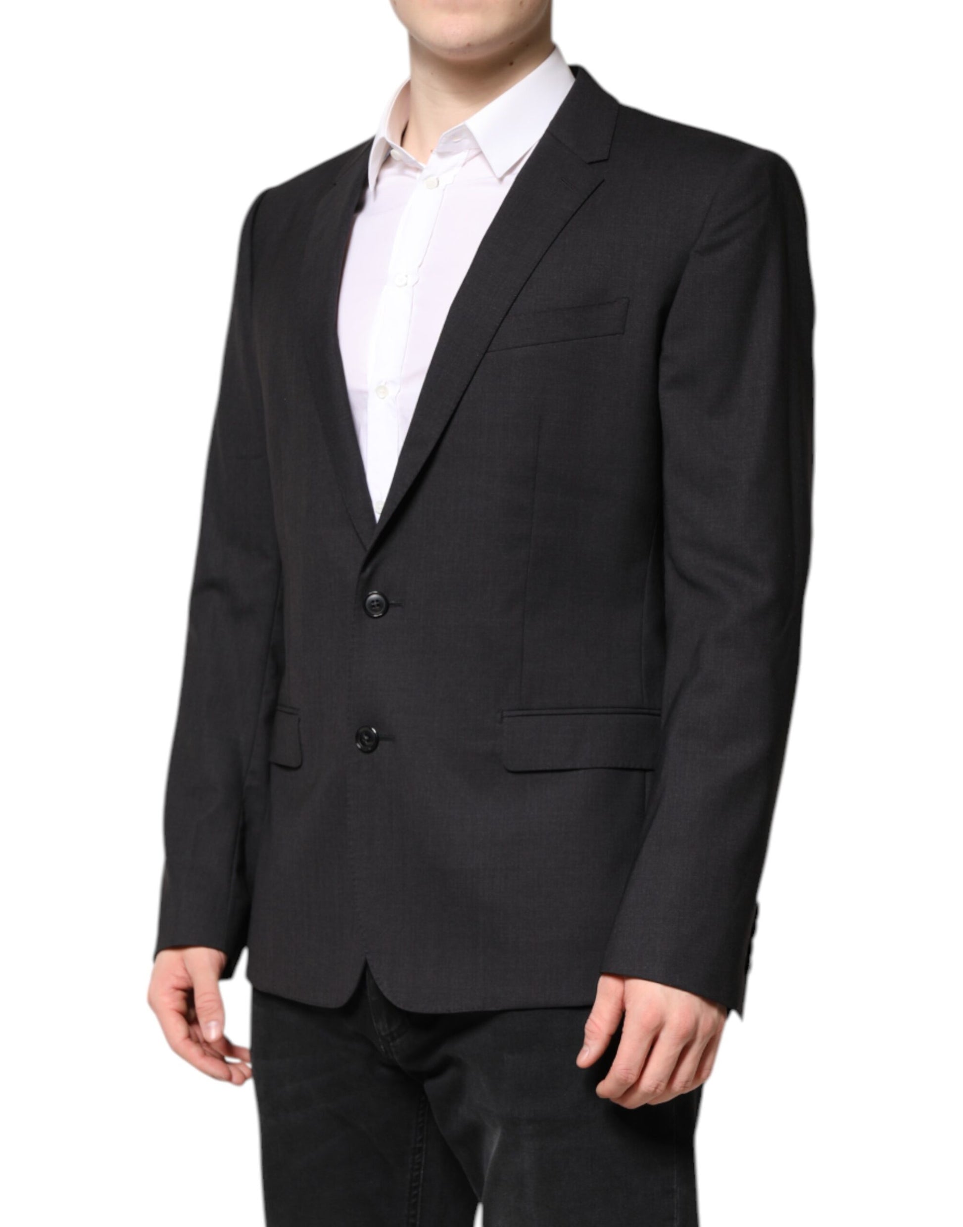 Dunkelgraue MARTINI Einreihige Jacke