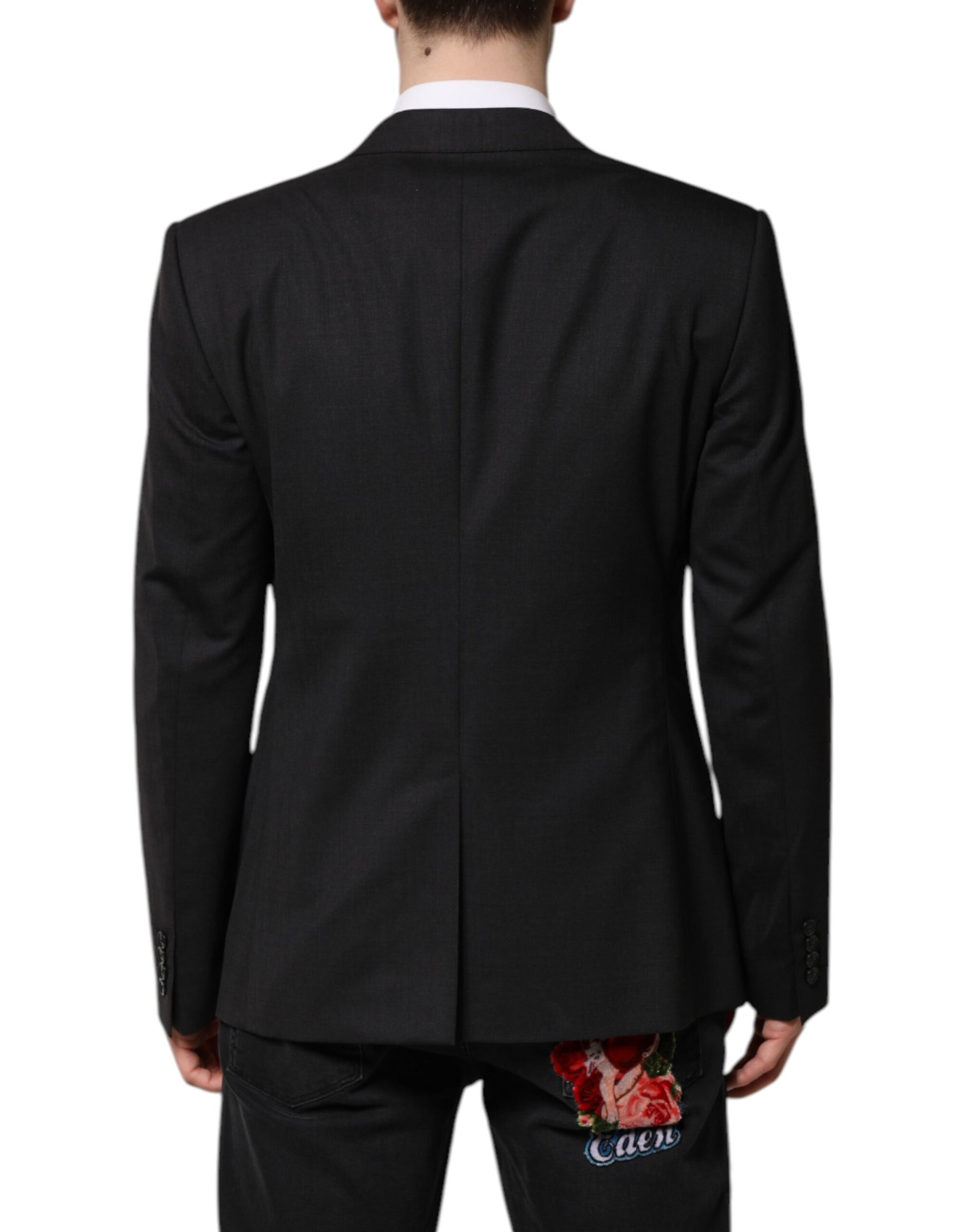 Dunkelgraue MARTINI Einreihige Jacke