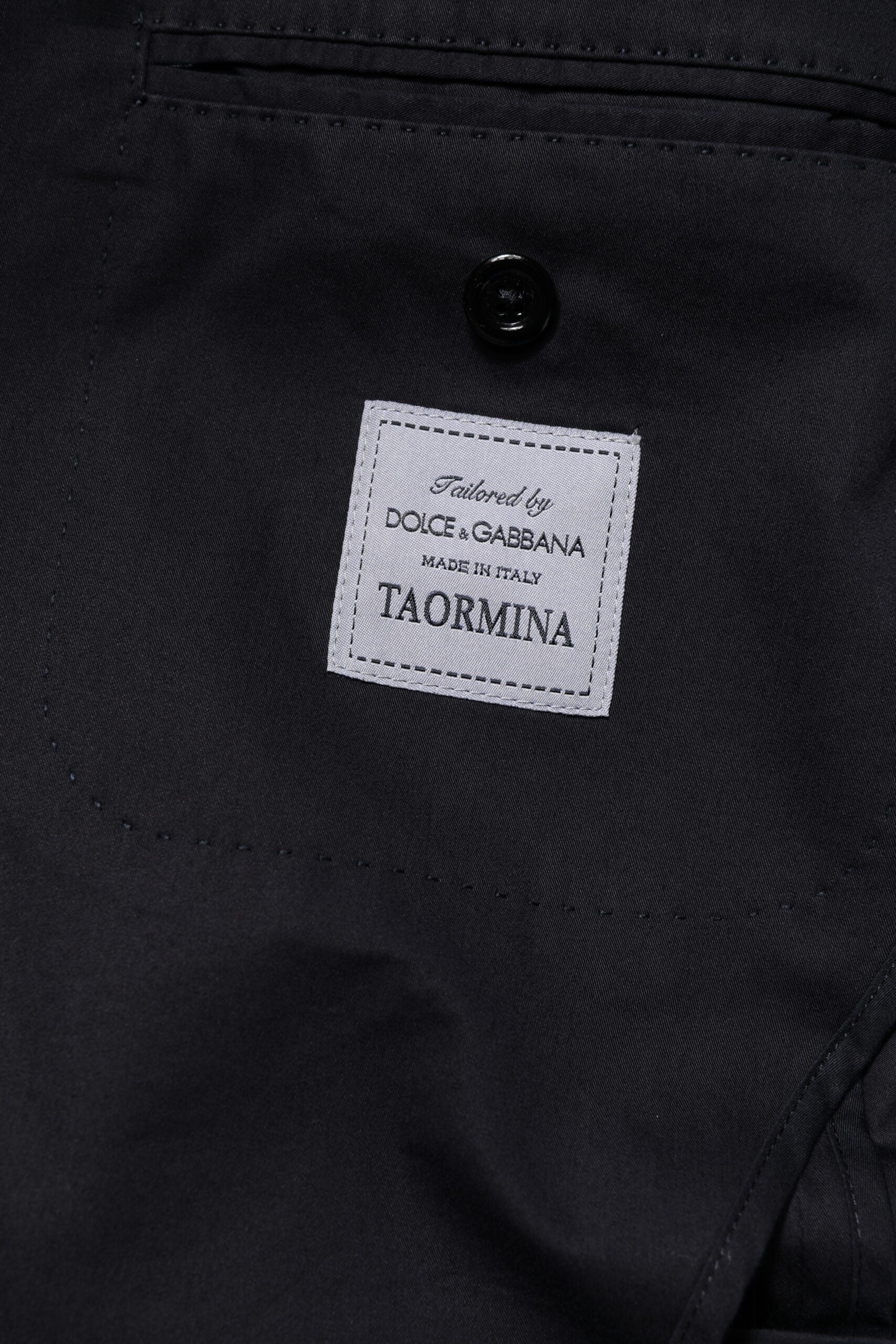 Dunkelblaue Anzugjacke aus Baumwolle TAORMINA