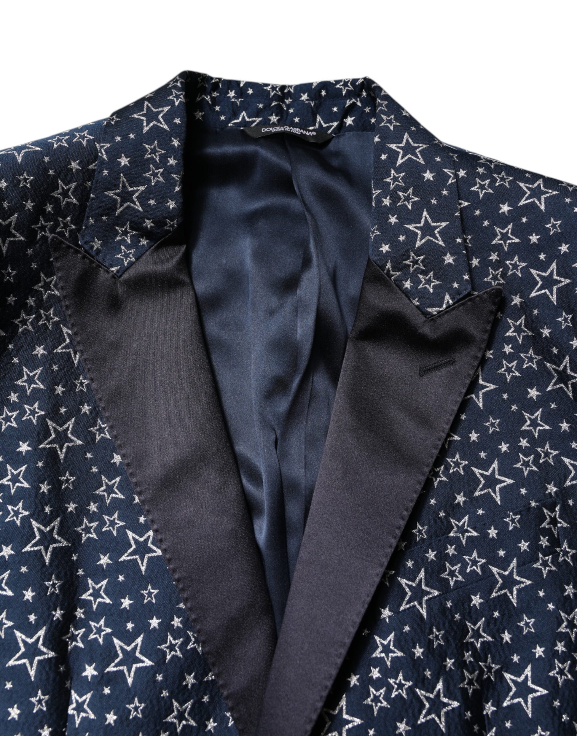 Blauer MARTINI Star Jacquard 3-teiliger Anzug