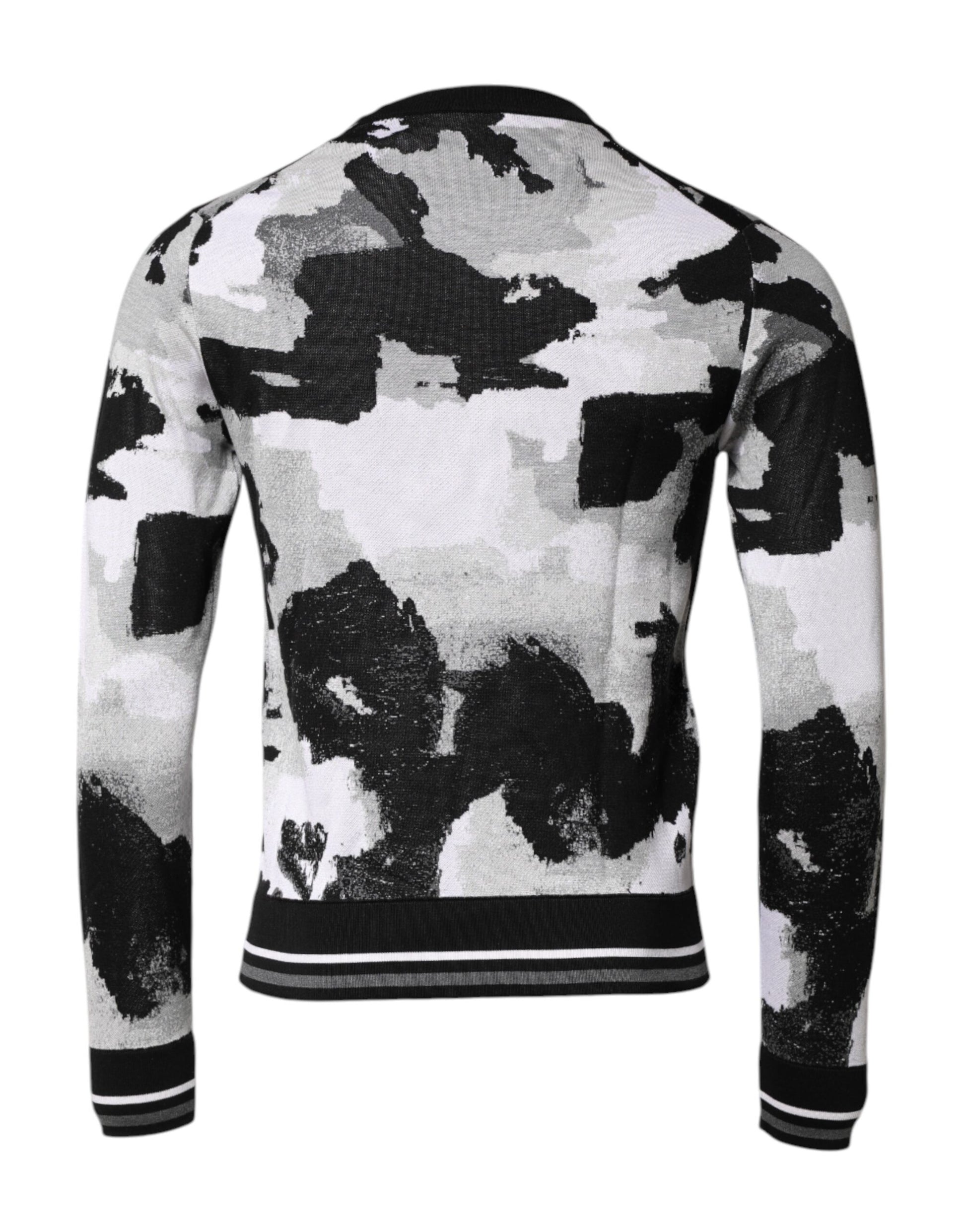 Dolce & Gabbana Multicolor Logo Crew Neck Pullover Sweater