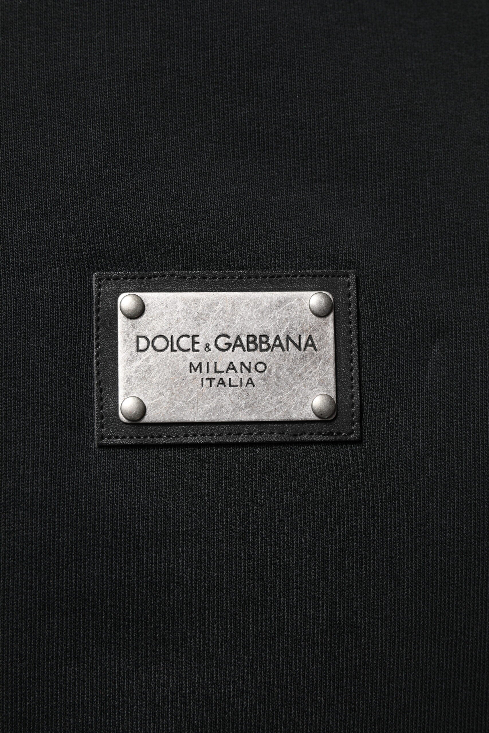 Schwarzes Herren-Sweatshirt mit durchgehendem Reißverschluss und Logo