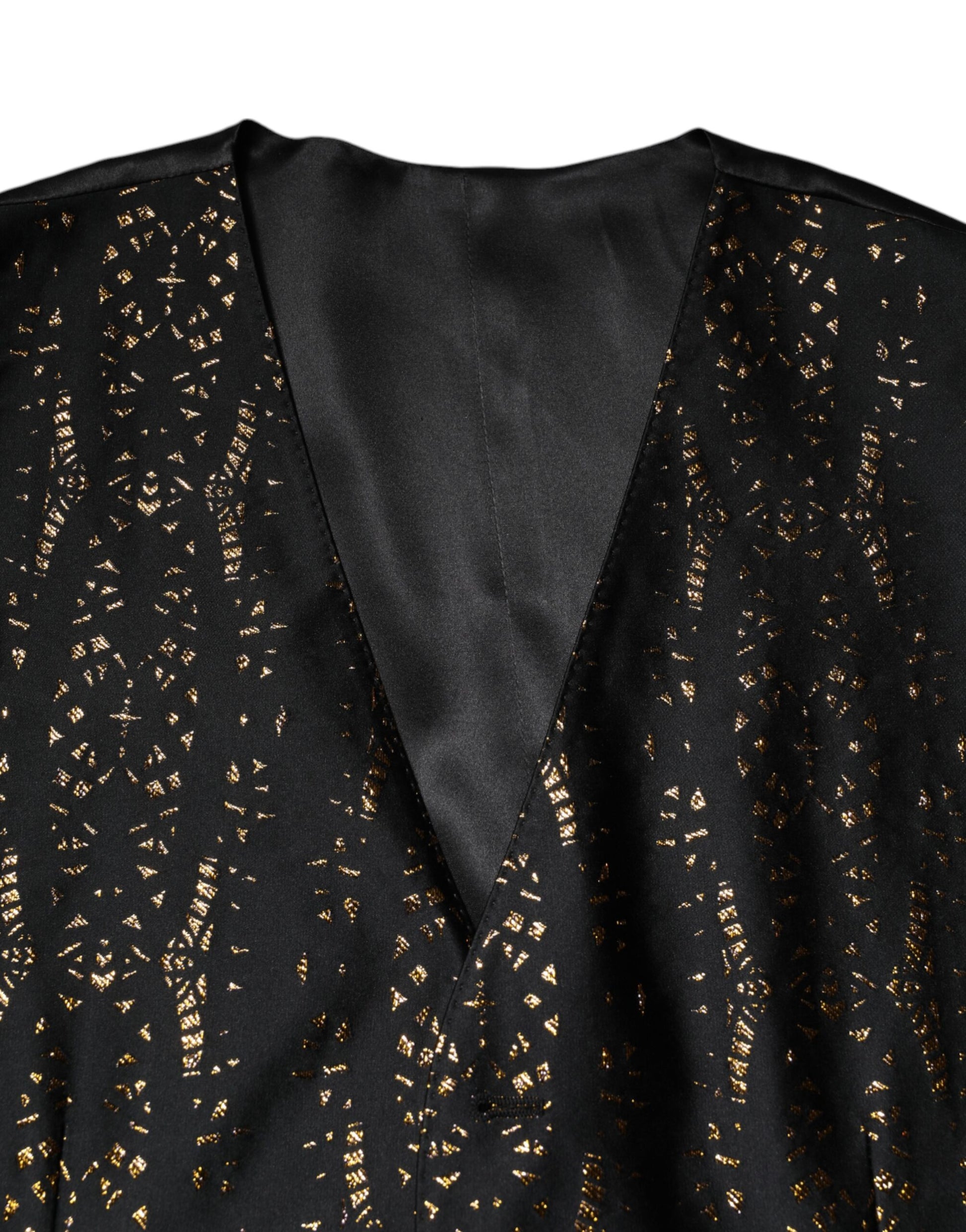 Schwarze Lurex-Weste für formelle Anlässe