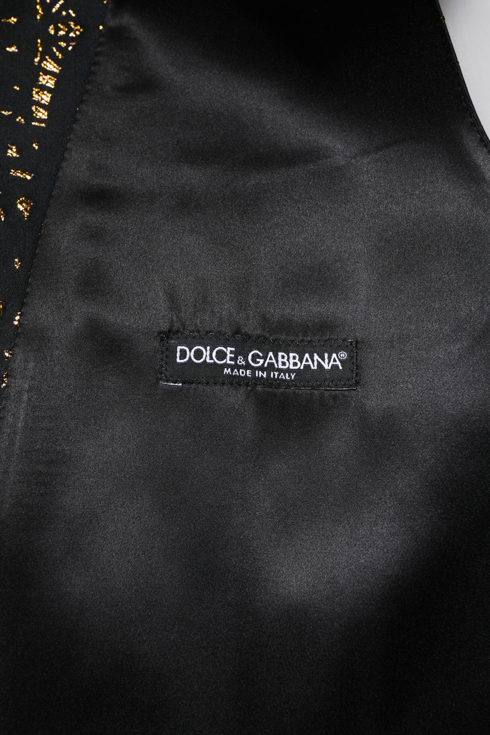 Schwarze Lurex-Weste für formelle Anlässe