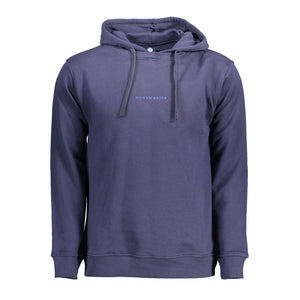 Blauer Baumwollpullover für Herren