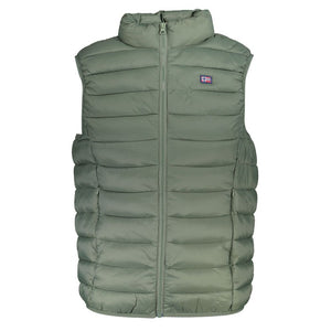 Elegante ärmellose grüne Herrenjacke