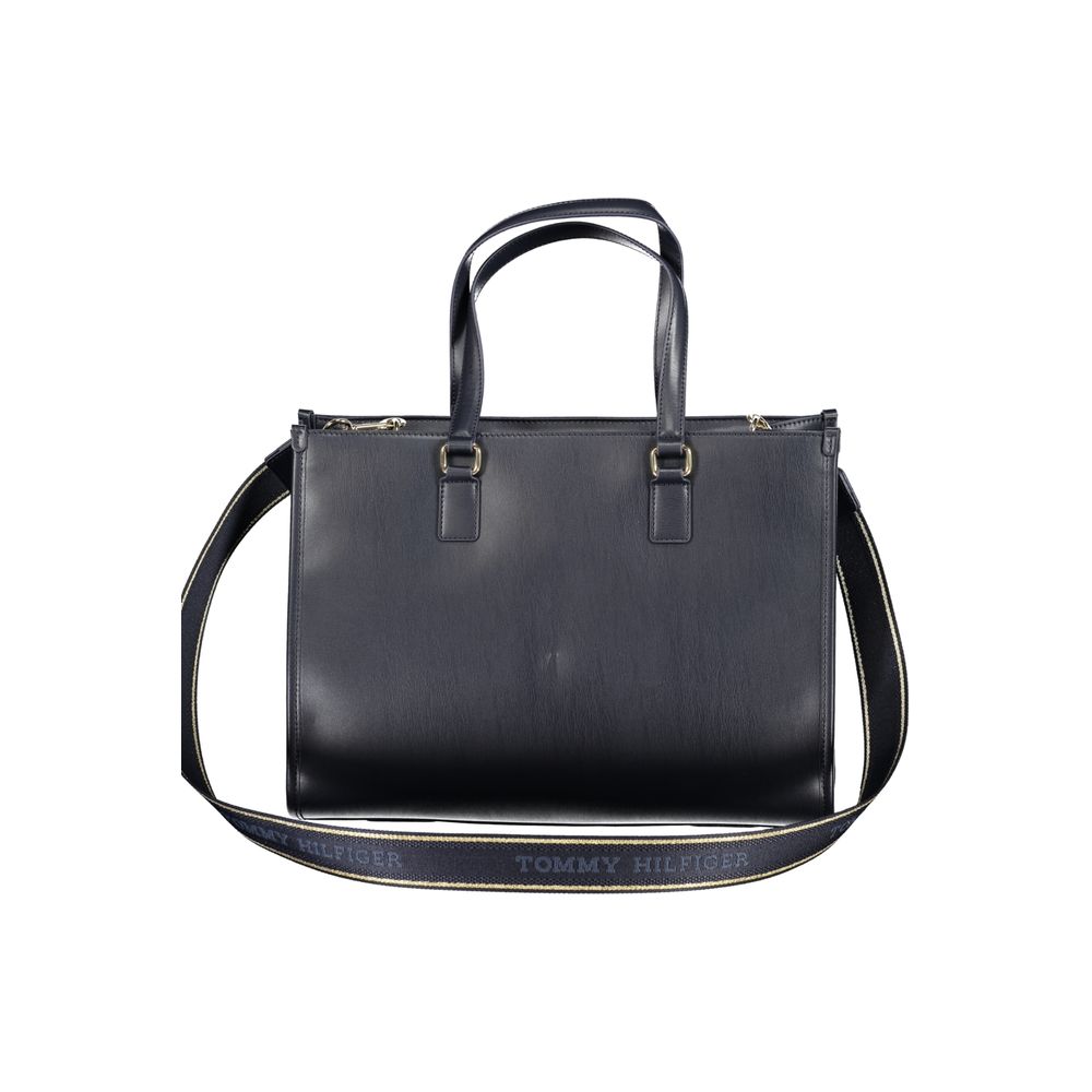 Blaue Handtasche aus Polyethylen
