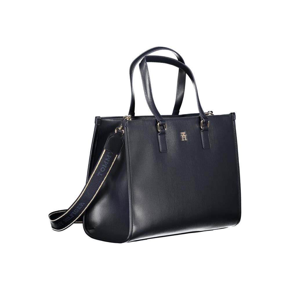 Blaue Handtasche aus Polyethylen