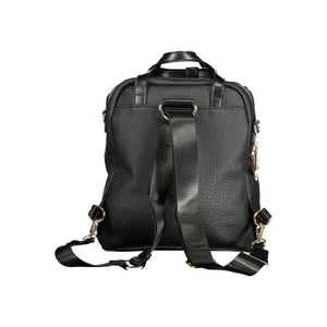 Schwarzer Polyethylen-Rucksack für Damen
