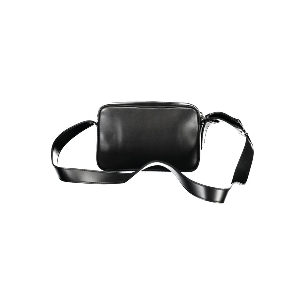 Schwarze Polyester Damen Handtasche