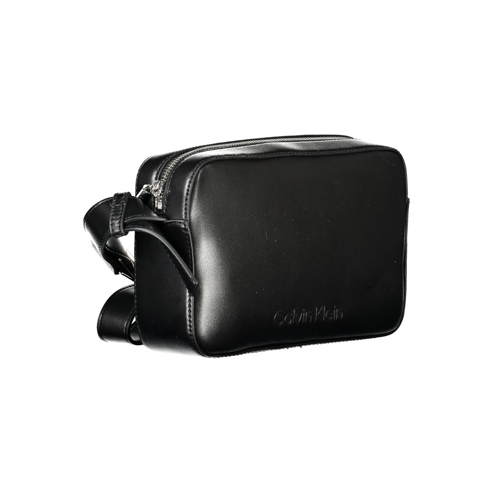 Schwarze Polyester Damen Handtasche