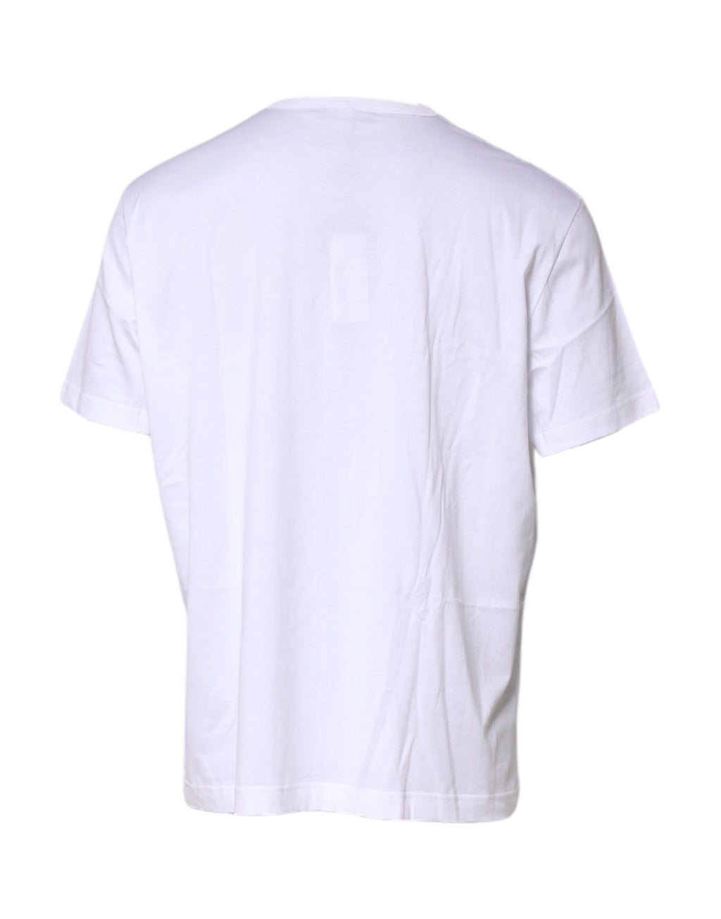Dolce & Gabbana White Cotton DG Crown Embroidery T-shirt
