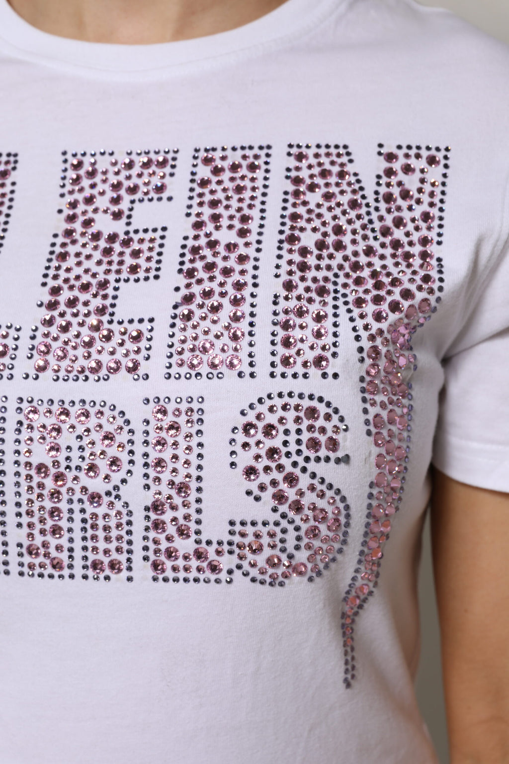 Philipp Plein White Embellished CrewNeck Short Sleeve T-shirt