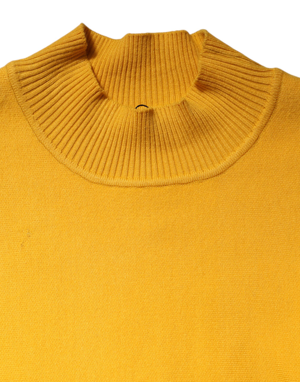 Gelb gestreifter Langarm-Pullover mit Mantel