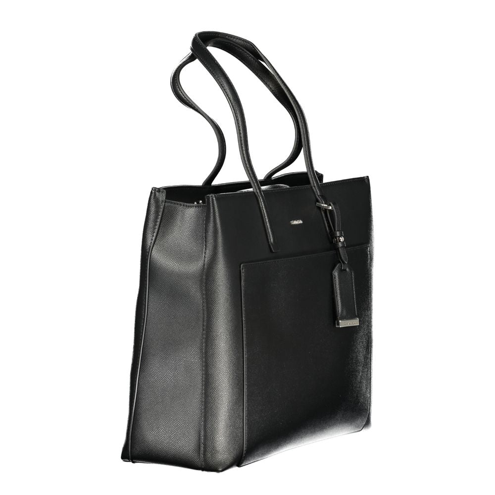 Schwarze Polyethylen Damenhandtasche