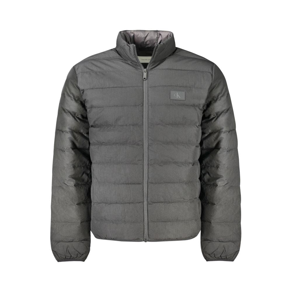 Schwarze Polyamid-Herrenjacke