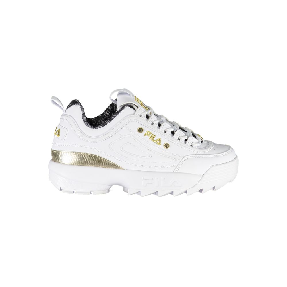 Exquisite weiße Schnür-Sneaker