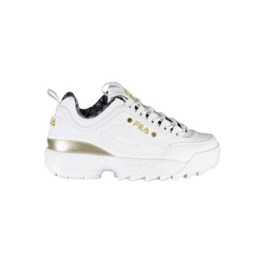 Exquisite weiße Schnür-Sneaker