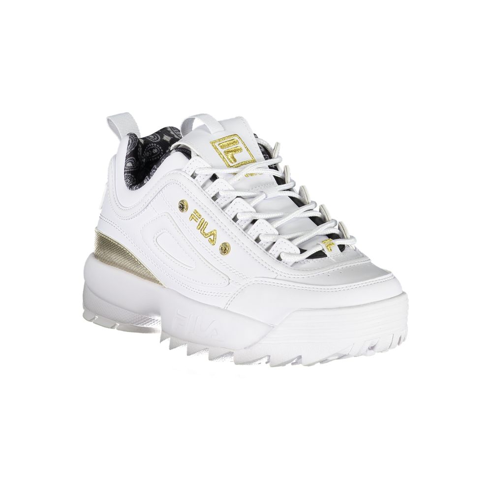 Exquisite weiße Schnür-Sneaker