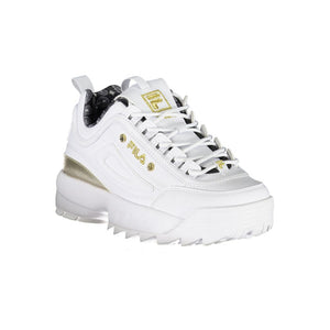 Exquisite weiße Schnür-Sneaker