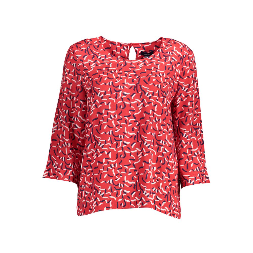Roter Viskose-Pullover für Damen