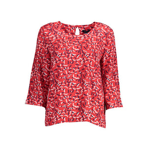 Roter Viskose-Pullover für Damen