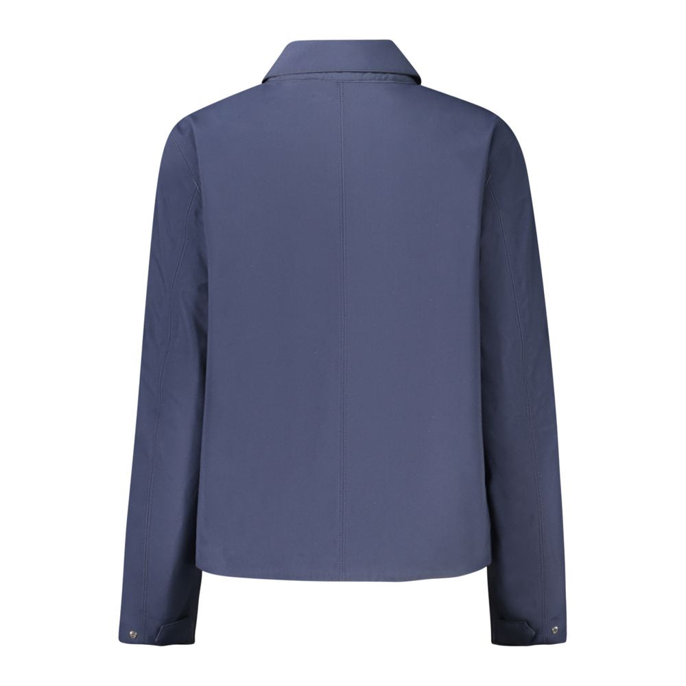 Blaue Polyester-Damenjacke
