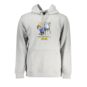 Grauer Baumwollpullover für Herren