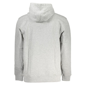 Grauer Baumwollpullover für Herren