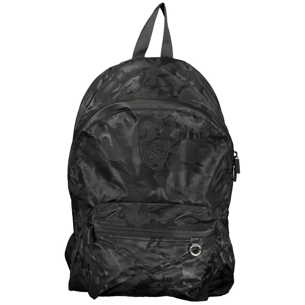 Eleganter, urbaner schwarzer Rucksack mit Laptopfach