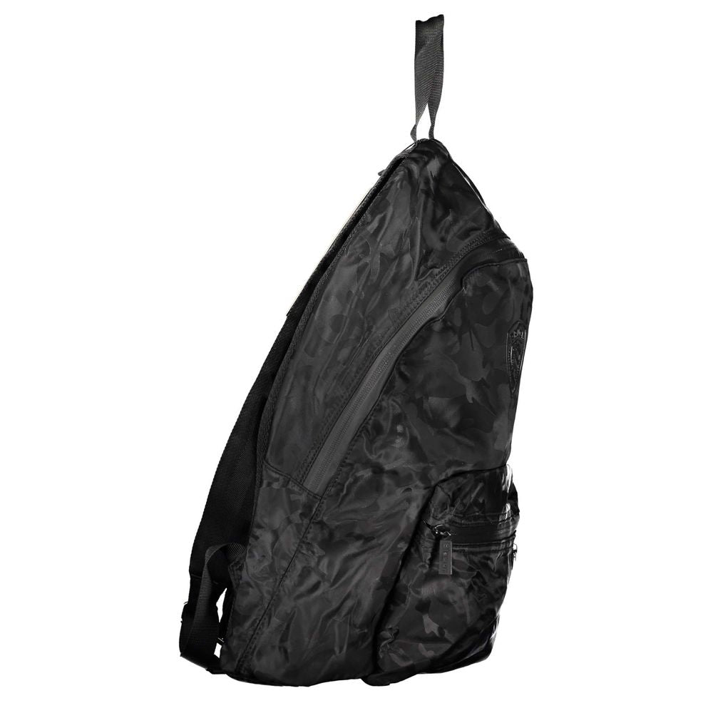 Eleganter, urbaner schwarzer Rucksack mit Laptopfach