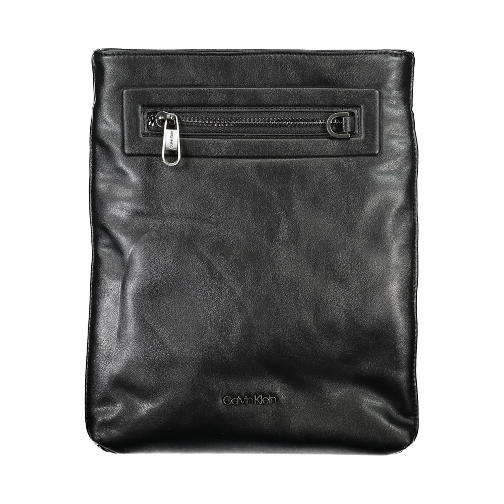 Elegante schwarze Umhängetasche mit Kontrastdetails