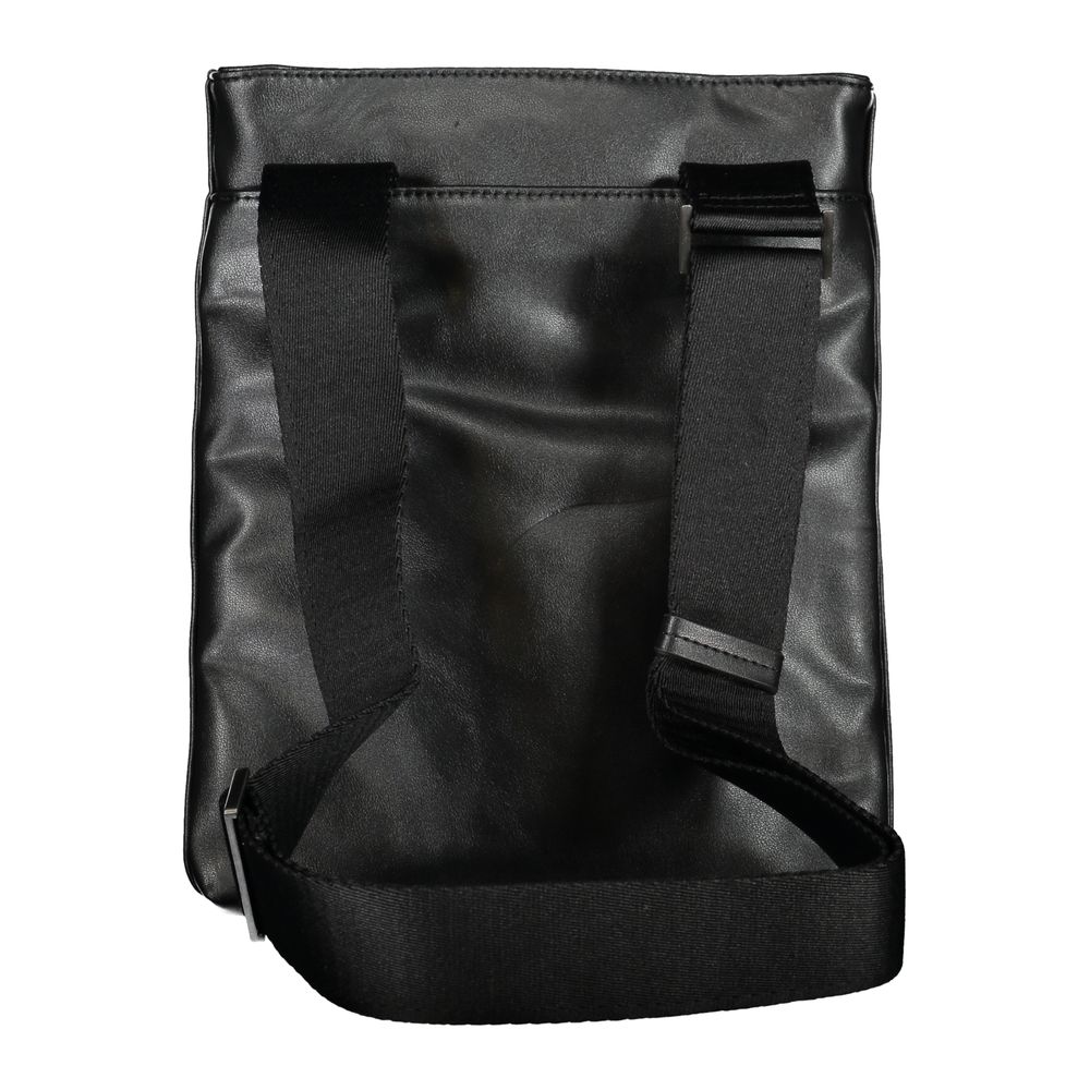 Elegante schwarze Umhängetasche mit Kontrastdetails