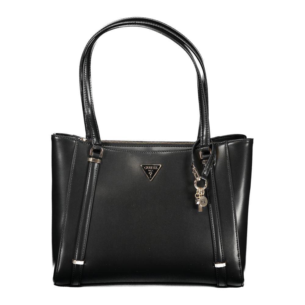 Schwarze Handtasche aus Polyethylen
