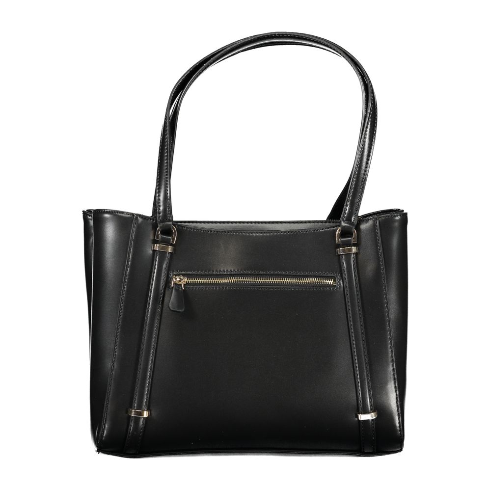 Schwarze Handtasche aus Polyethylen