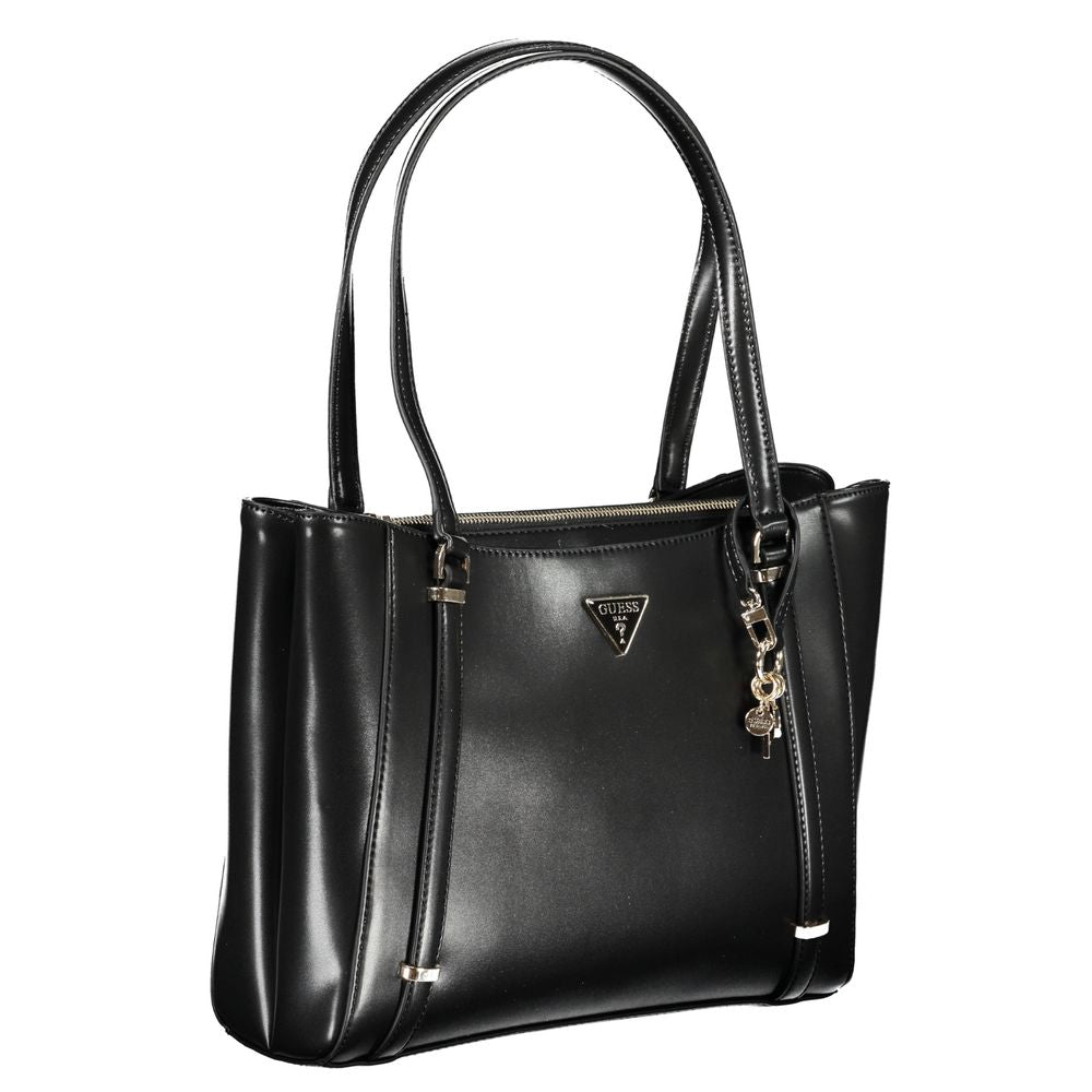 Schwarze Handtasche aus Polyethylen