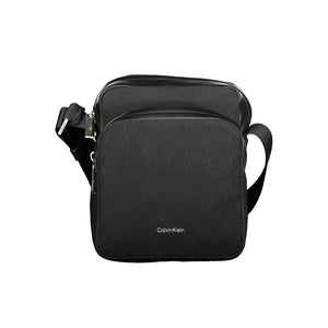 Black Polyester Men Shoulder Bag