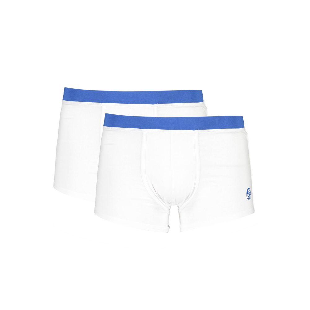 Weiße Herren-Boxershorts aus Baumwolle